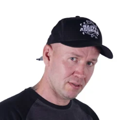 Happy Asshole Flexfit Curved Bandana Tie - Lippis, black