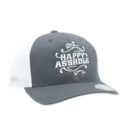Happy Asshole Flexfit 110 Mesh 2-tone - Lippis, charcoal/white