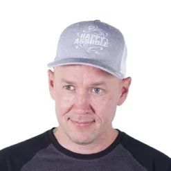 Happy Asshole Flexfit 110 Mesh 2-tone - Lippis, melange silver/white