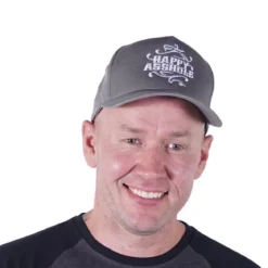 Happy Asshole Flexfit 5-panel curved classic - lippis, grey