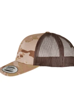 Happy Asshole Flexfit retro trucker multicam - lippis, arid/brown