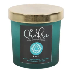 Heart Chakra Mint Crystal Chip - Kynttilä