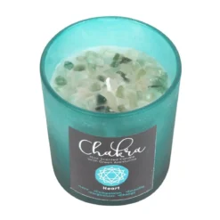 Heart Chakra Mint Crystal Chip - Kynttilä