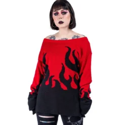 Heartless Flamethrower - Neulepaita, red/black