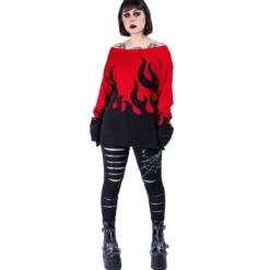 Heartless Flamethrower - Neulepaita, red/black