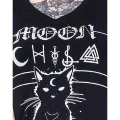 Heartless Moon Kitty Varsity - Lady fit T-paita