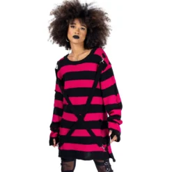 Heartless Oriana - Neulepaita, black/dark pink