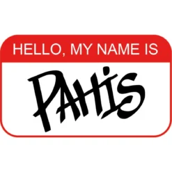 Hello, My Name is Pahis T-paita, valkoinen