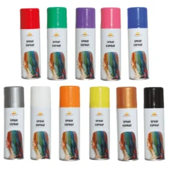 Hiusspray, eri värejä