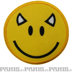 Hornedhappy face - kangasmerkki