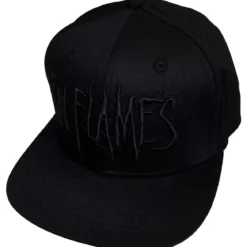 In Flames: Black logo - Snapback Lippis