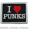 I <3 Punks - kangasmerkki