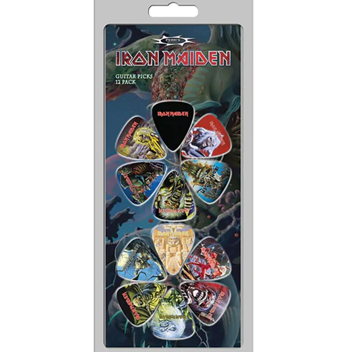 Iron Maiden: Album Covers - Plektrasetti 12 kpl