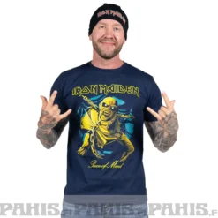 Iron Maiden: Piece of Mind Gold Eddie - T-paita