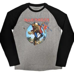 Iron Maiden: Trooper Burst - Pitkähihainen raglan paita