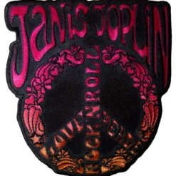 Janis Joplin Peace Sign Kangasmerkki