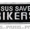 Jesus Saves Bikers - Kangasmerkki