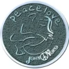 John Lennon Peace & Love - Pinssi