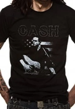 Johnny Cash Guitar American - T-paita