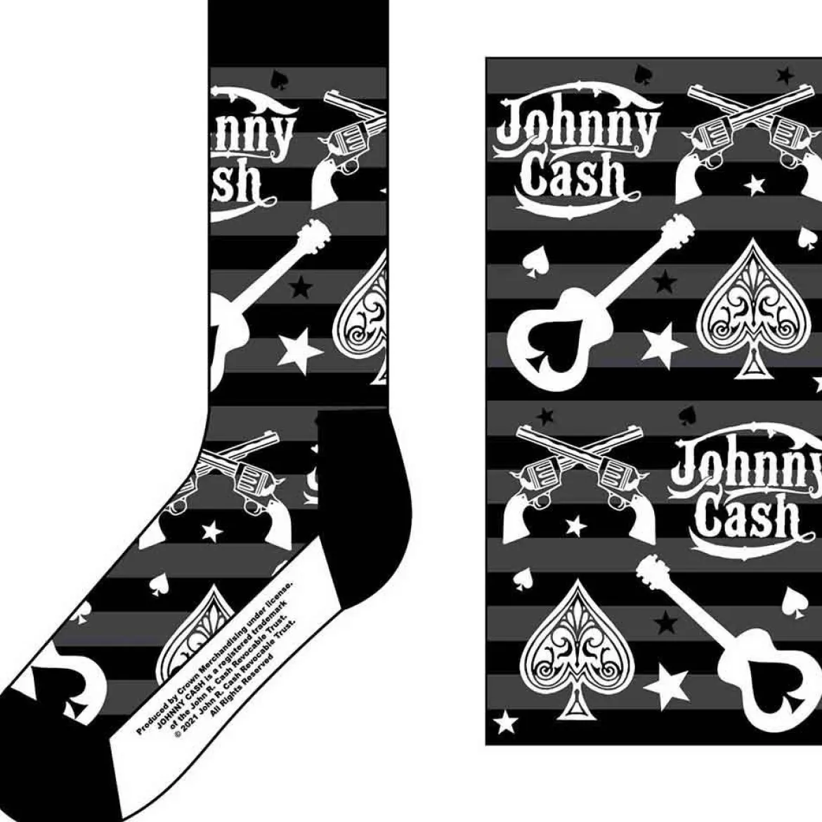 Johnny Cash Guitars - Nilkkasukat