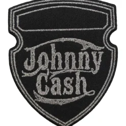 Johnny Cash Metallic Shield - Kangasmerkki