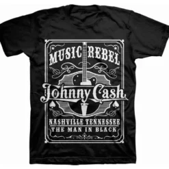 Johnny Cash Music Rebel - T-paita