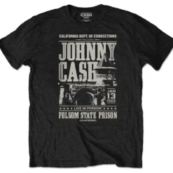 Johnny Cash Prison Poster -T-paita
