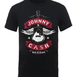 Johnny Cash Winged Guitar -T-paita