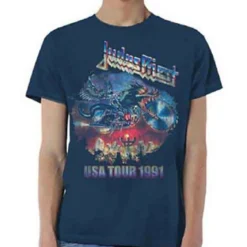 Judas Priest Painkiller US Tour 91 - T-paita, tummansininen