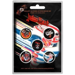 Judas Priest Turbo - Pinssi setti 5kpl