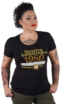 Katastrofi 1980 Lady Fit T-paita