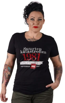 Katastrofi 1981 - T-paita / Ladyfit T-paita