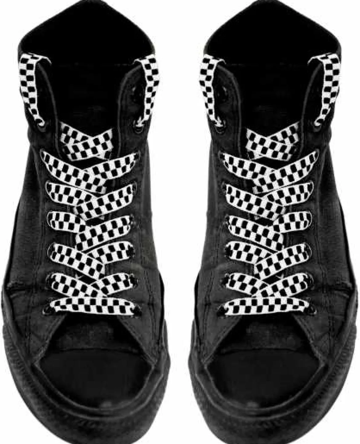 Kengännauhat, White chess pattern