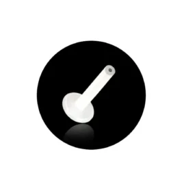 Kierteetön labret tappi - Kirkas PTFE