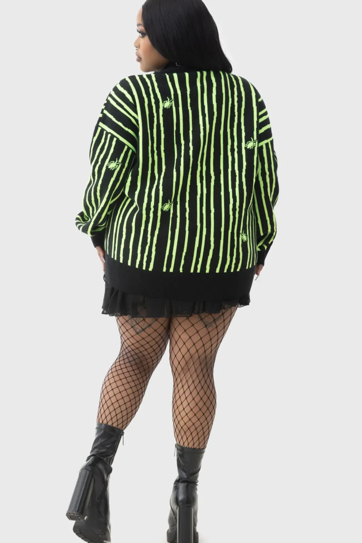 Killstar Beetlejuice, Beetlejuice, Beetlejuice Intarsia - Neuletakki