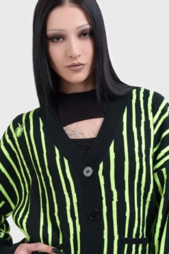 Killstar Beetlejuice, Beetlejuice, Beetlejuice Intarsia - Neuletakki