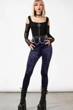 Killstar Caturday - leggingsit, luumu