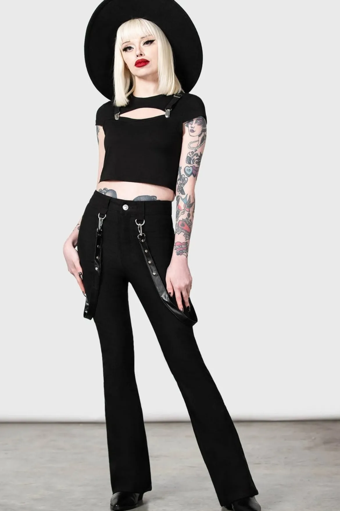 Killstar Cutout Bondage - Housut, Bootcut