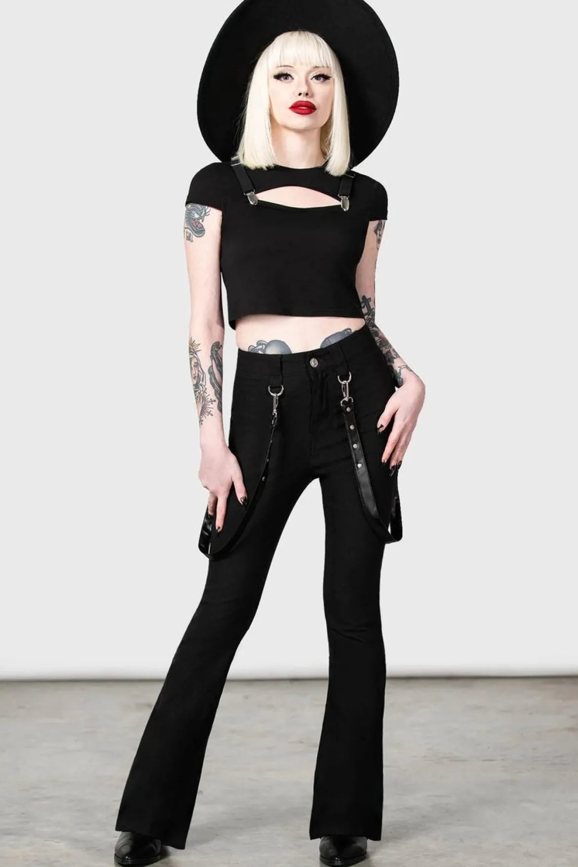 Killstar Cutout Bondage - Housut, Bootcut