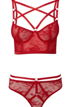 Killstar Deadly Attraction - Rintaliivit, scarlet