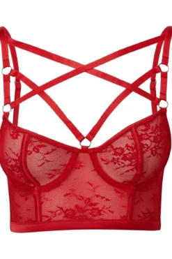 Killstar Deadly Attraction - Rintaliivit, scarlet