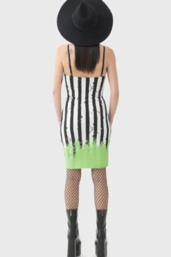 Killstar Distressed Stripe Bodycon -Mekko