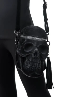 Killstar Grave Digger Skull - Käsilaukku, Velvet