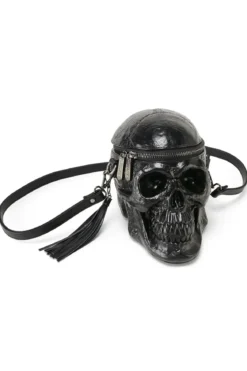 Killstar Grave Digger Skull - Käsilaukku, musta