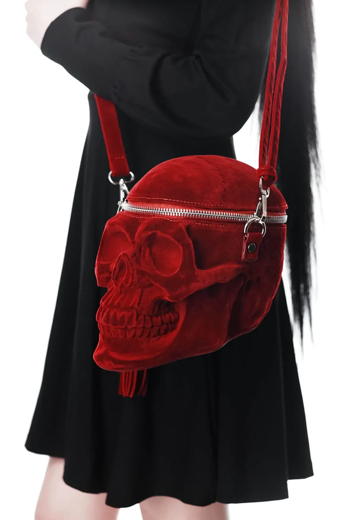 Killstar Grave Digger Skull - Käsilaukku, Blood