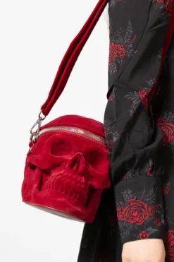 Killstar Grave Digger Skull - Käsilaukku, Blood