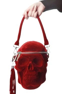 Killstar Grave Digger Skull - Käsilaukku, Blood