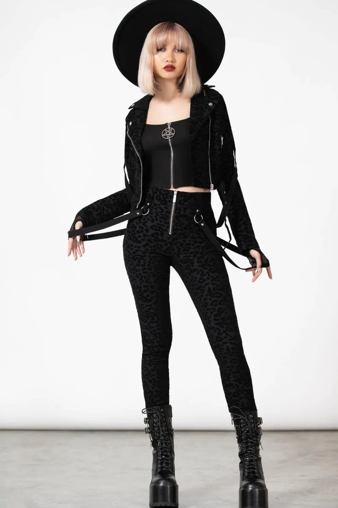 Killstar Hellcat Zip - housut