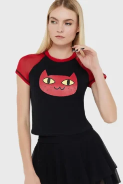 Killstar Marceline Kitty - Crop T-paita