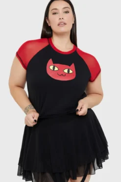 Killstar Marceline Kitty - Crop T-paita